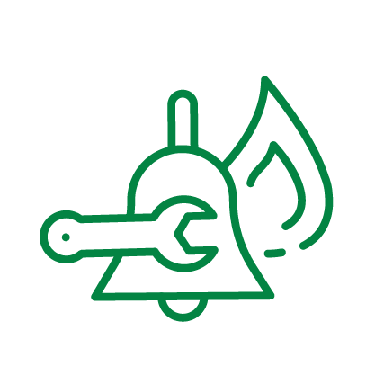 Repair of fire and property security alarms